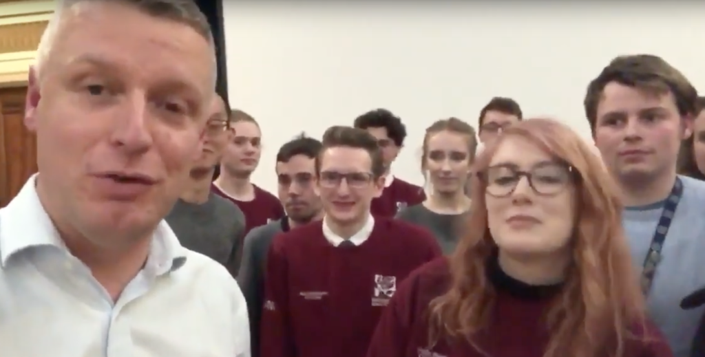 Luke at a School