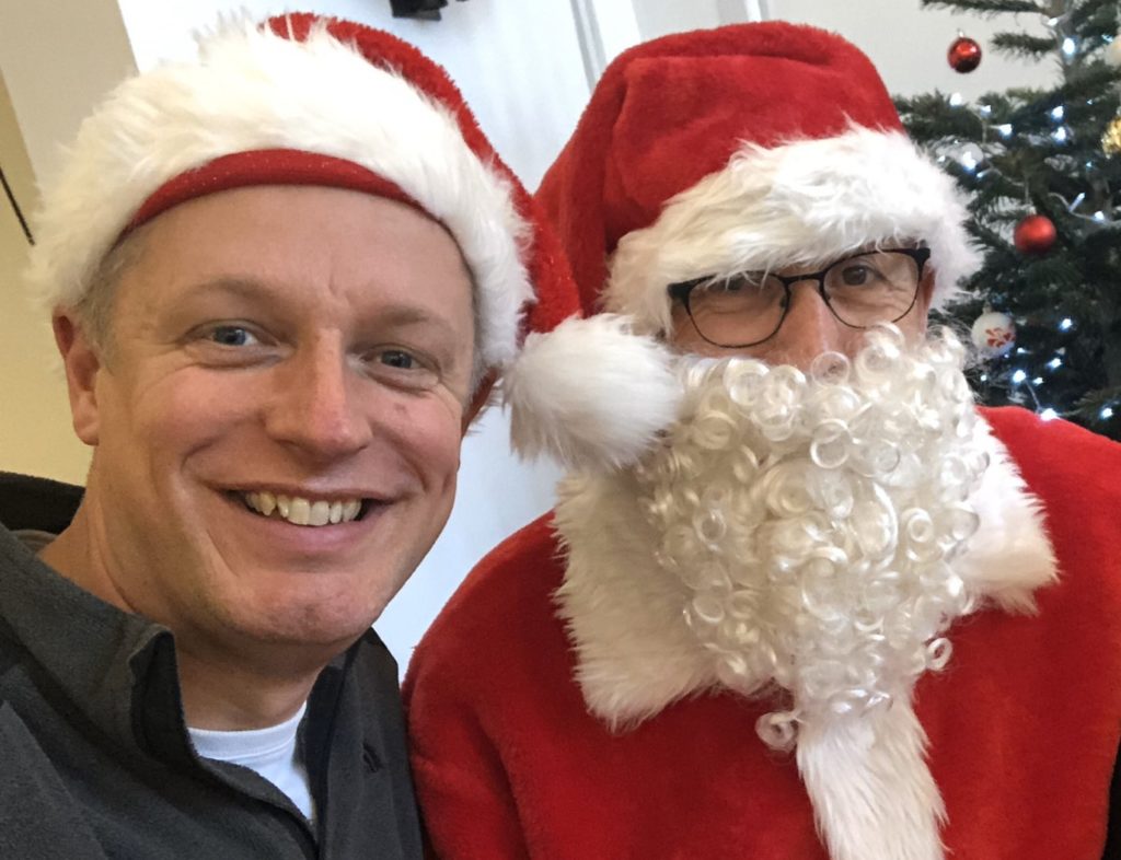 Luke with Santa