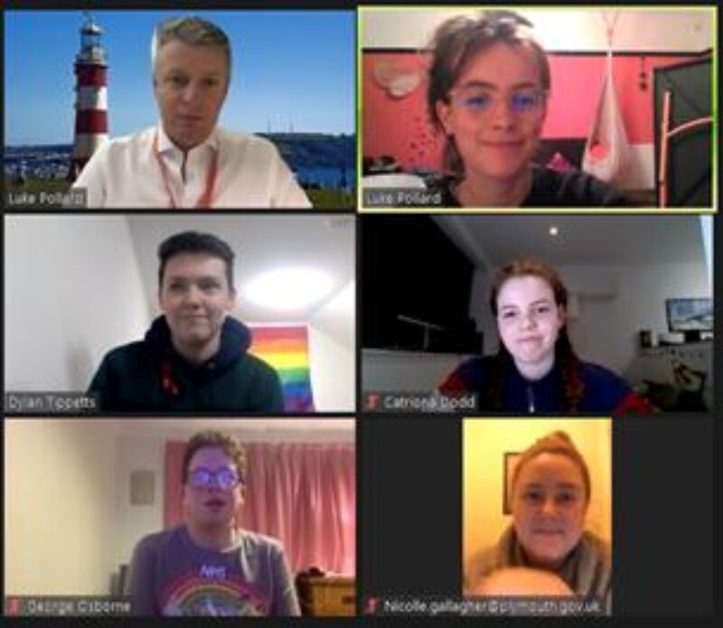 Luke meets with young people in Plymouth