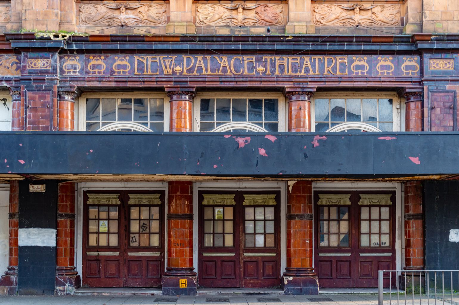 Photo of the front entrance of the Old Palace Theatre
