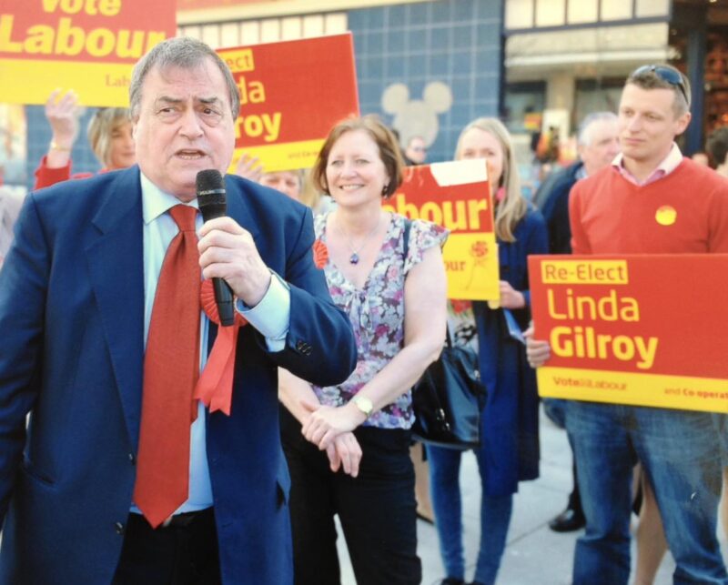 John Prescott campaigning with Luke