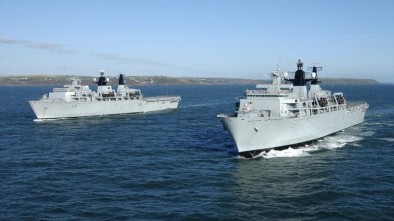 HMS Albion and HMS Bulwark