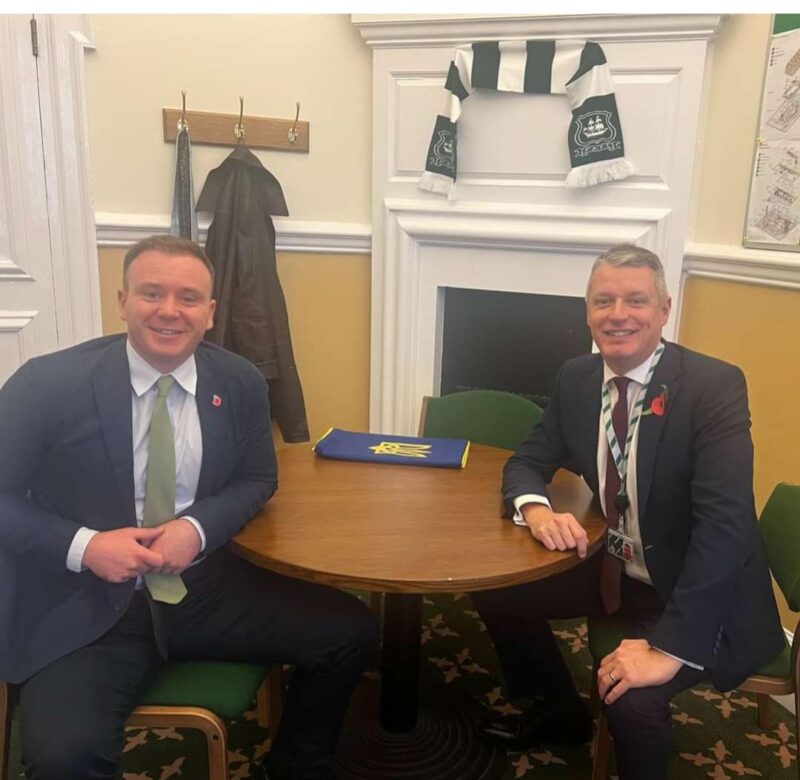 Luke Pollard MP and Fred Thomas MP