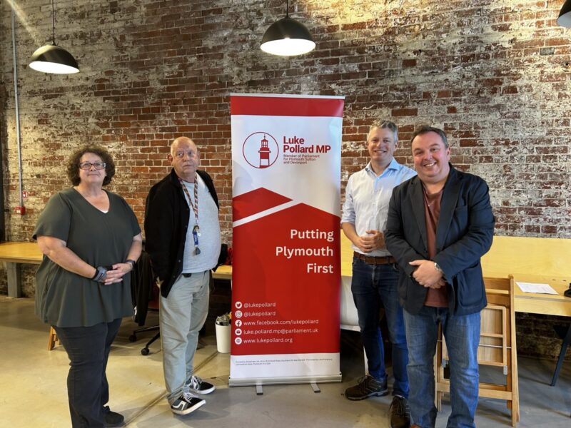 Luke with the ward Councillors for Devonport